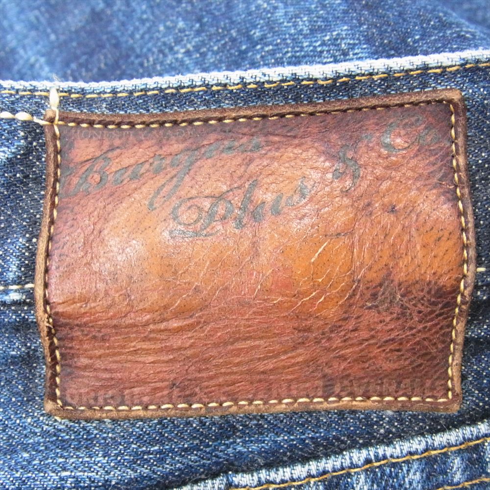 バーガスプラス セルビッチ ボタンフライ デニム パンツ ジーンズ インディゴブルー系 36【中古】