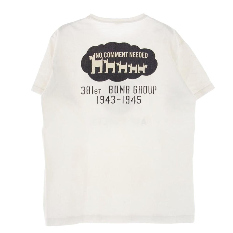 TOY'S McCOY トイズマッコイ U.S.A.F 381st BOMB GROUP プリント Ｔシャツ ホワイト系 M【中古】