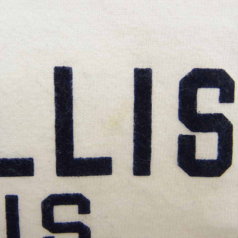 WAREHOUSE ウエアハウス US ARMY CAMP ELLIS フロッキー プリント Tシャツ ホワイト系 M【中古】