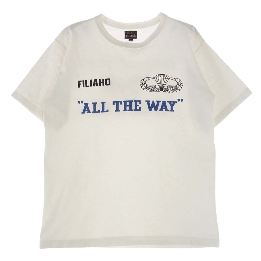 The REAL McCOY'S ザリアルマッコイズ ALL THE WAY プリント Ｔシャツ ホワイト系 M【中古】