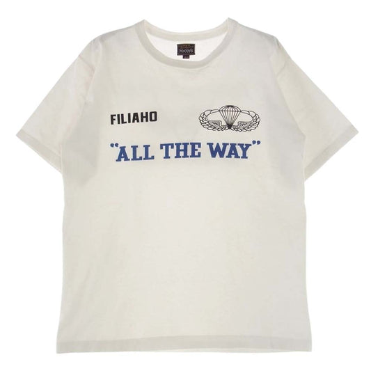 The REAL McCOY'S ザリアルマッコイズ ALL THE WAY プリント Ｔシャツ ホワイト系 M【中古】