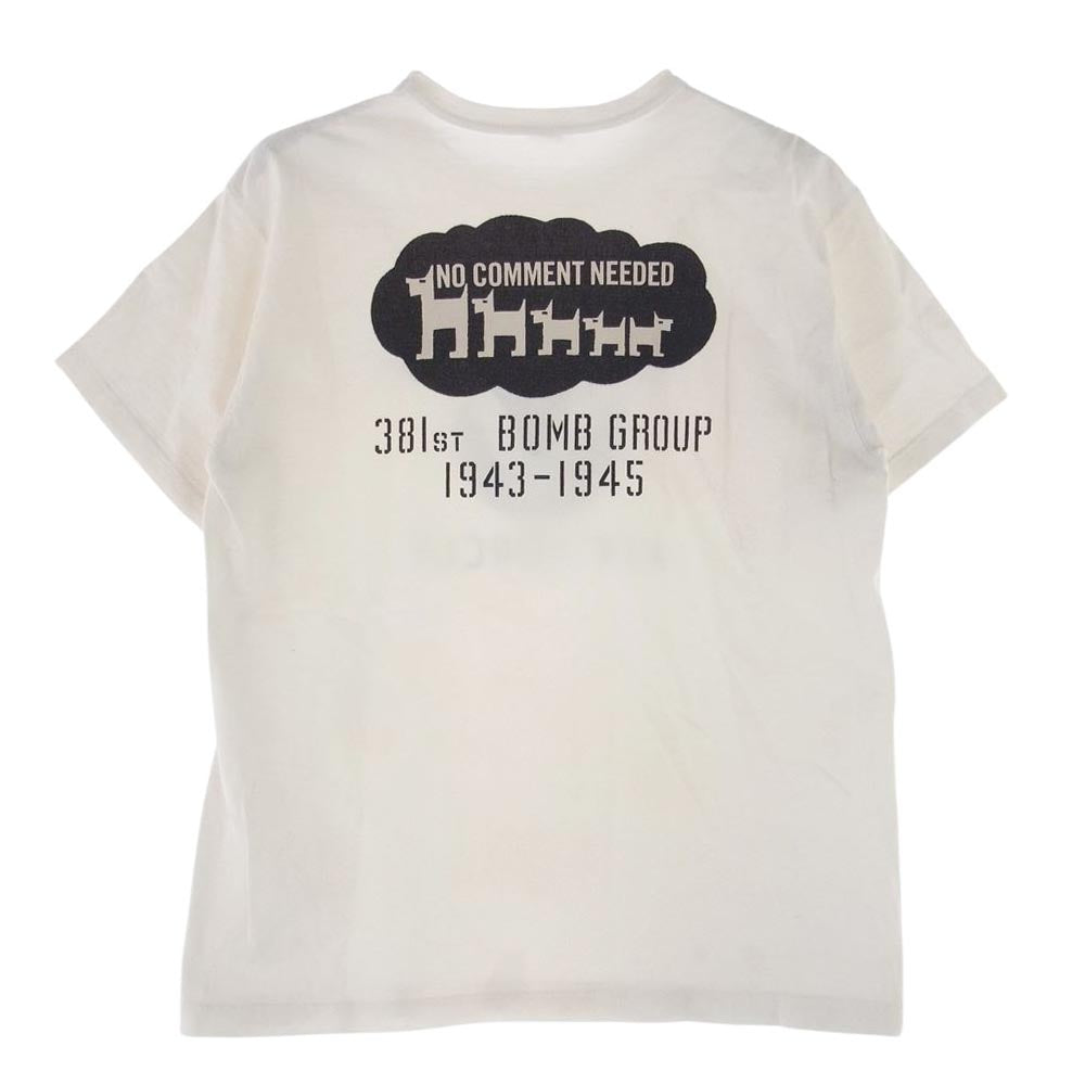 TOY'S McCOY トイズマッコイ USAF 381st BOMB GROUP プリント Ｔシャツ ホワイト系 M【中古】