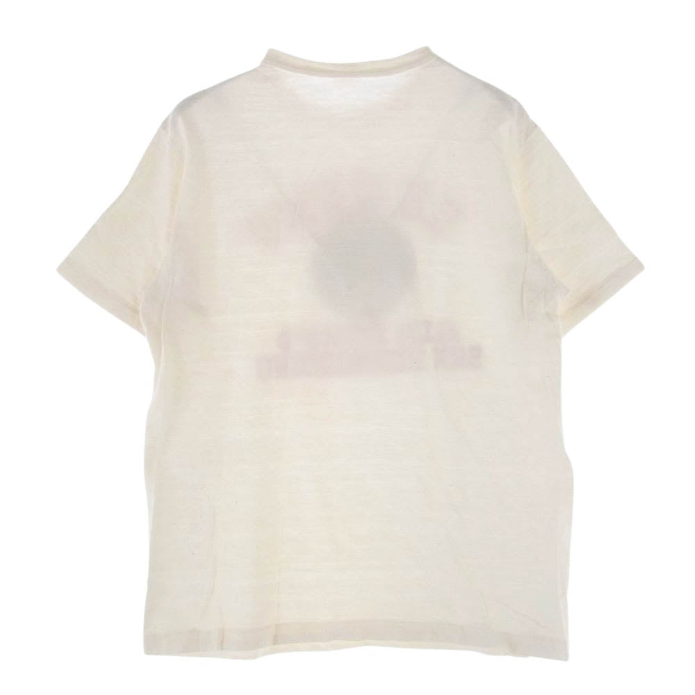 WAREHOUSE ウエアハウス U.S.ARMY AIR CORPS SAN BERNARDINO フロッキー プリント Tシャツ ホワイト系 M【中古】