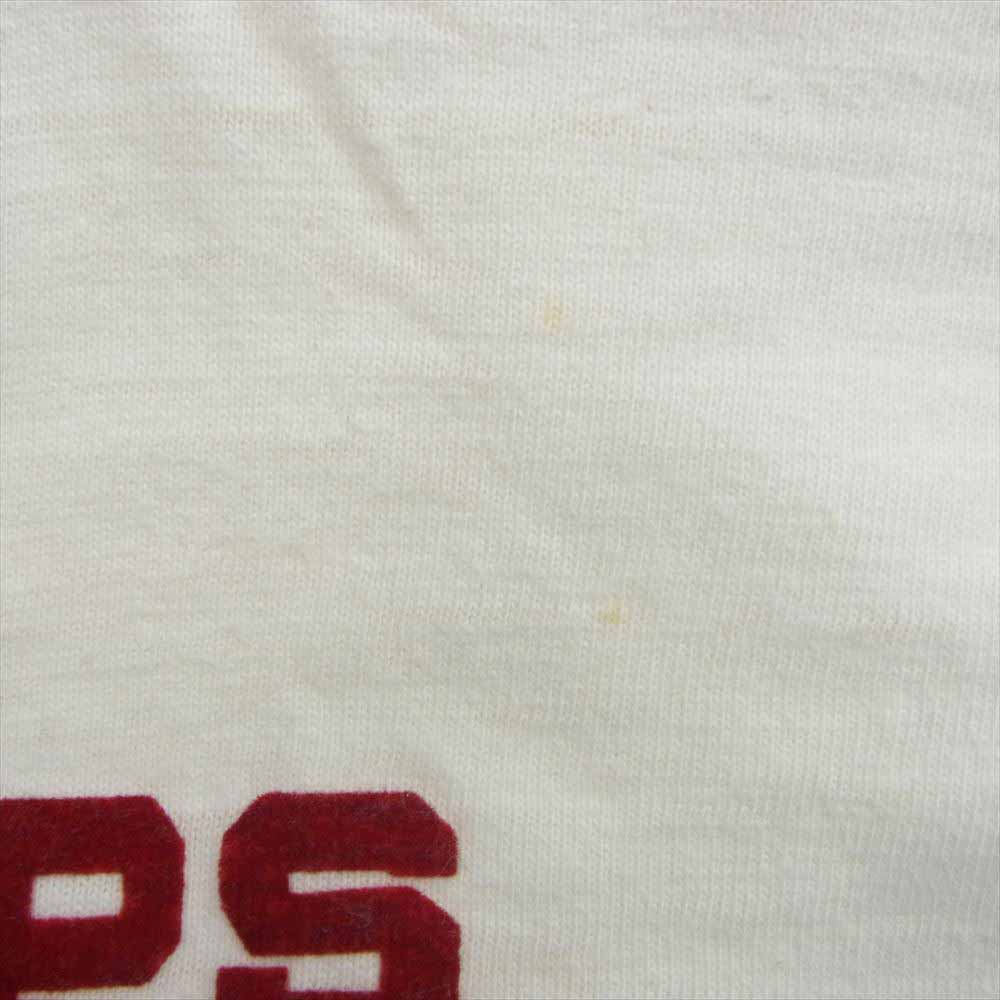 WAREHOUSE ウエアハウス U.S.ARMY AIR CORPS SAN BERNARDINO フロッキー プリント Tシャツ ホワイト系 M【中古】