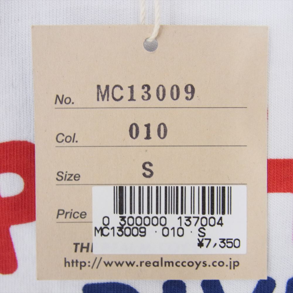 The REAL McCOY'S ザリアルマッコイズ 13 MILITARY T-SHIRT CAMP SHELBY プリント Tシャツ ホワイト系 S【新古品】【未使用】【中古】