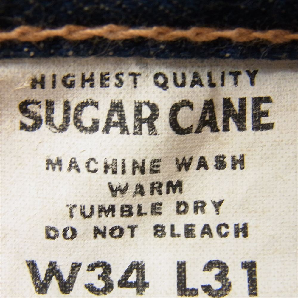 SUGAR CANE シュガーケーン Lot 901 LONE STAR デニム パンツ ジーンズ インディゴブルー系 34【中古】