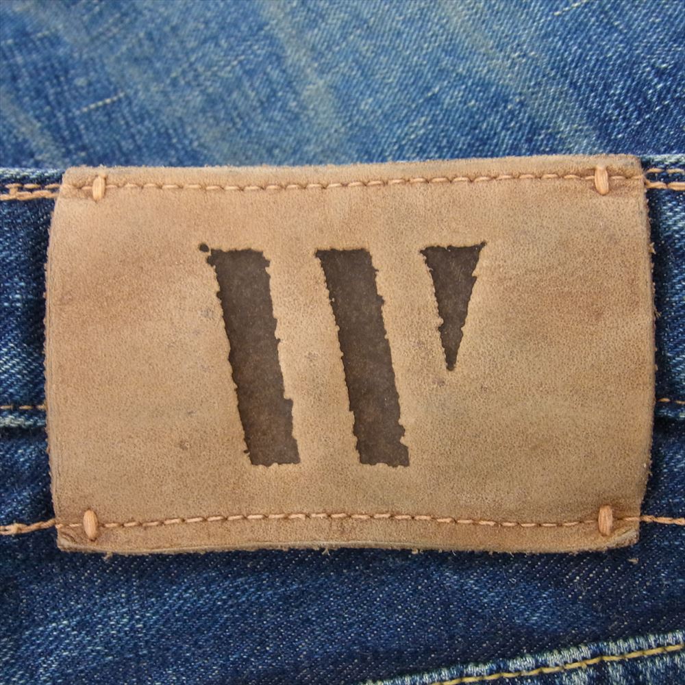 WAREHOUSE ウエアハウス Lee Type セルビッチ ボタンフライ デニム パンツ ジーンズ インディゴブルー系 34【中古】