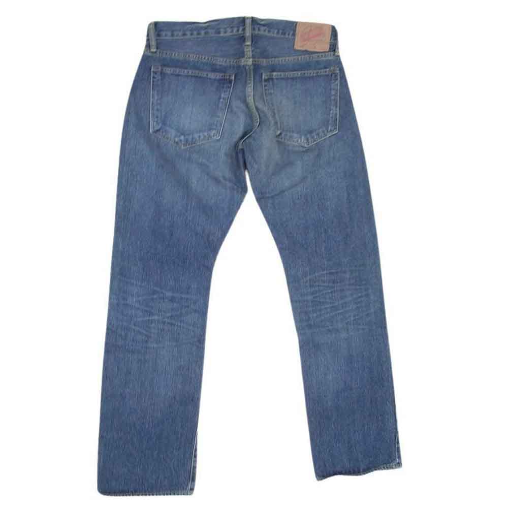 Denime ドゥニーム セルビッチ ボタンフライ デニム パンツ ジーンズ インディゴブルー系 34【美品】【中古】