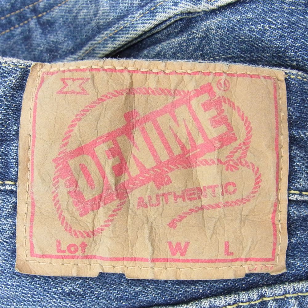 Denime ドゥニーム セルビッチ ボタンフライ デニム パンツ ジーンズ インディゴブルー系 34【美品】【中古】