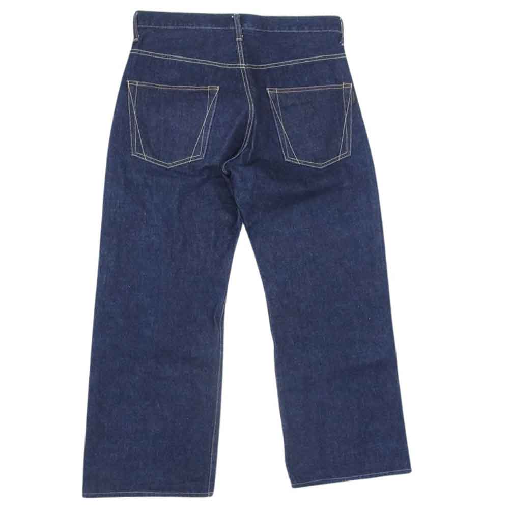 Yohji Yamamoto POUR HOMME ヨウジヤマモトプールオム 22SS HG-P95-030 ボタンフライ セルビッジ ワイド デニム パンツ インディゴブルー系 1【中古】
