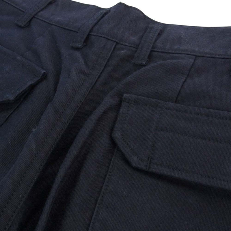 Yohji Yamamoto POUR HOMME ヨウジヤマモトプールオム 22AW HE-P61-041 DECK Jacket Cord Side Stripe Pants デッキ ジャケット コード サイド ストライプ パンツ ダークネイビー系 2【中古】