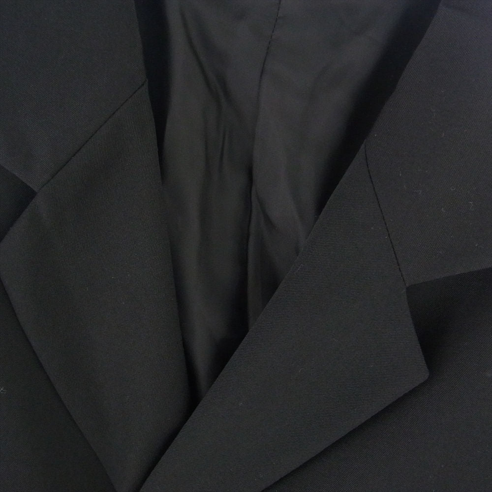 Yohji Yamamoto POUR HOMME ヨウジヤマモトプールオム 23SS HZ-J32-100 後ろプリーツ背抜き ウールギャバ テーラード ジャケット ブラック系 2【中古】
