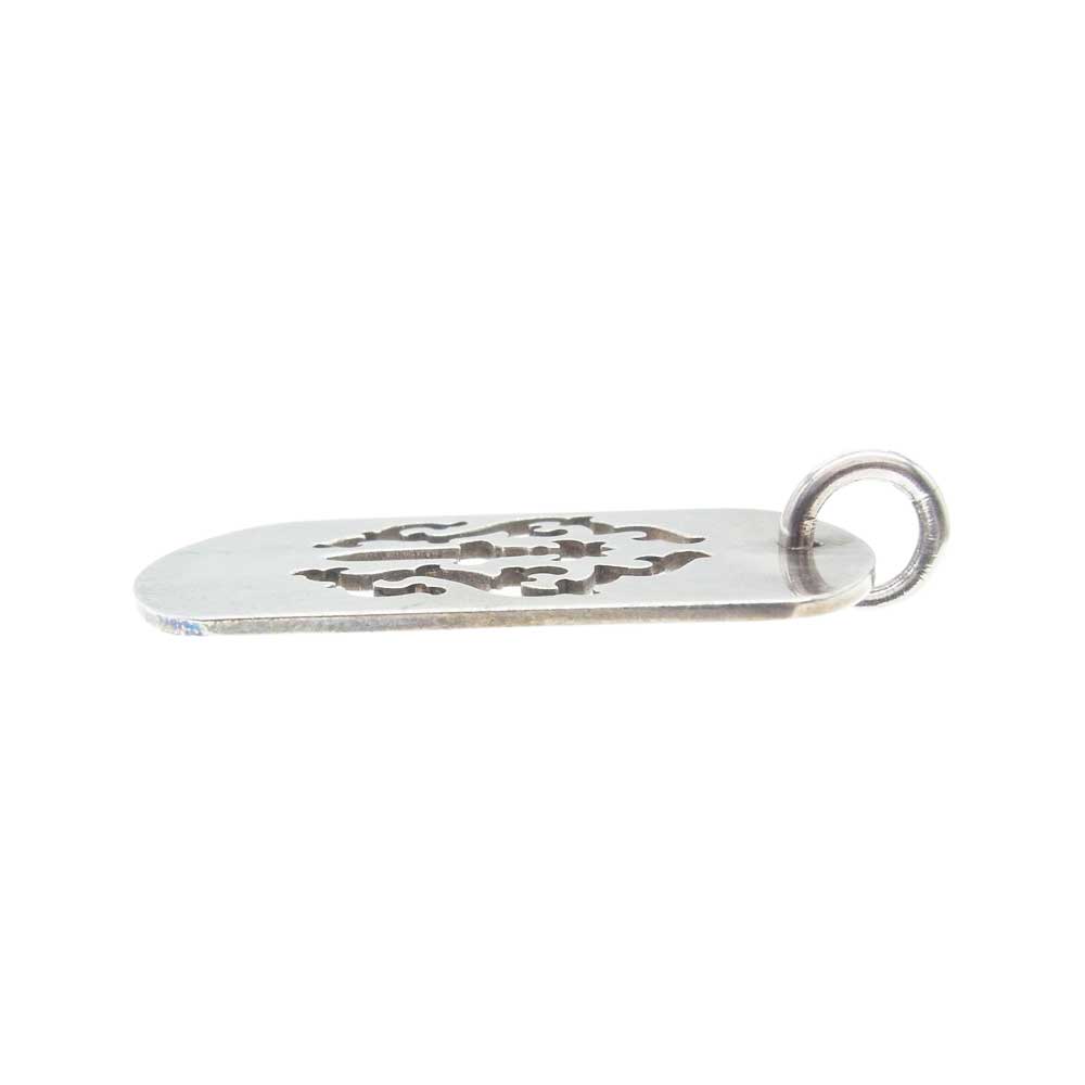 CHROME HEARTS クロムハーツ（原本無） D TAG LRG DAGGER ダガー カットアウト ドッグタグ ラージ ペンダント トップ シルバー系【中古】