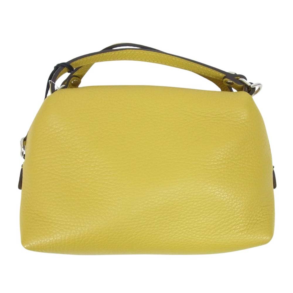 ジャンニキアリーニ BS8145-GRN 236 ALIFA S アリファ レザー 2way ショルダーバッグ レザー ハンドバッグ CURRY イエロー系【極上美品】【中古】