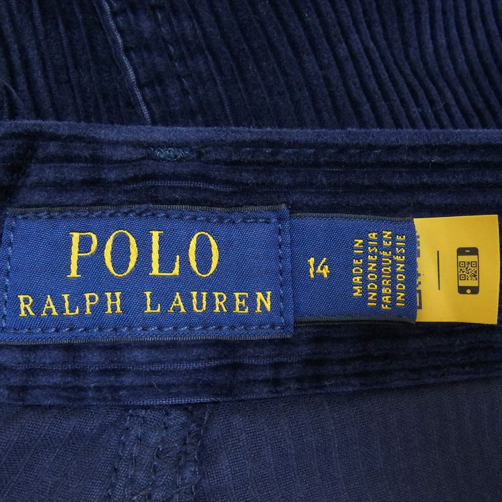 POLO RALPH LAUREN ポロ・ラルフローレン コーデュロイ ストレート パンツ ネイビー系 14【中古】