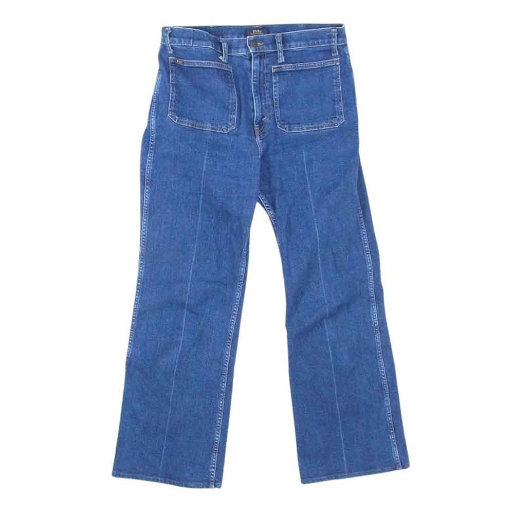 POLO RALPH LAUREN ポロ・ラルフローレン フレア ブーツカット デニム パンツ インディゴブルー系 31S【中古】