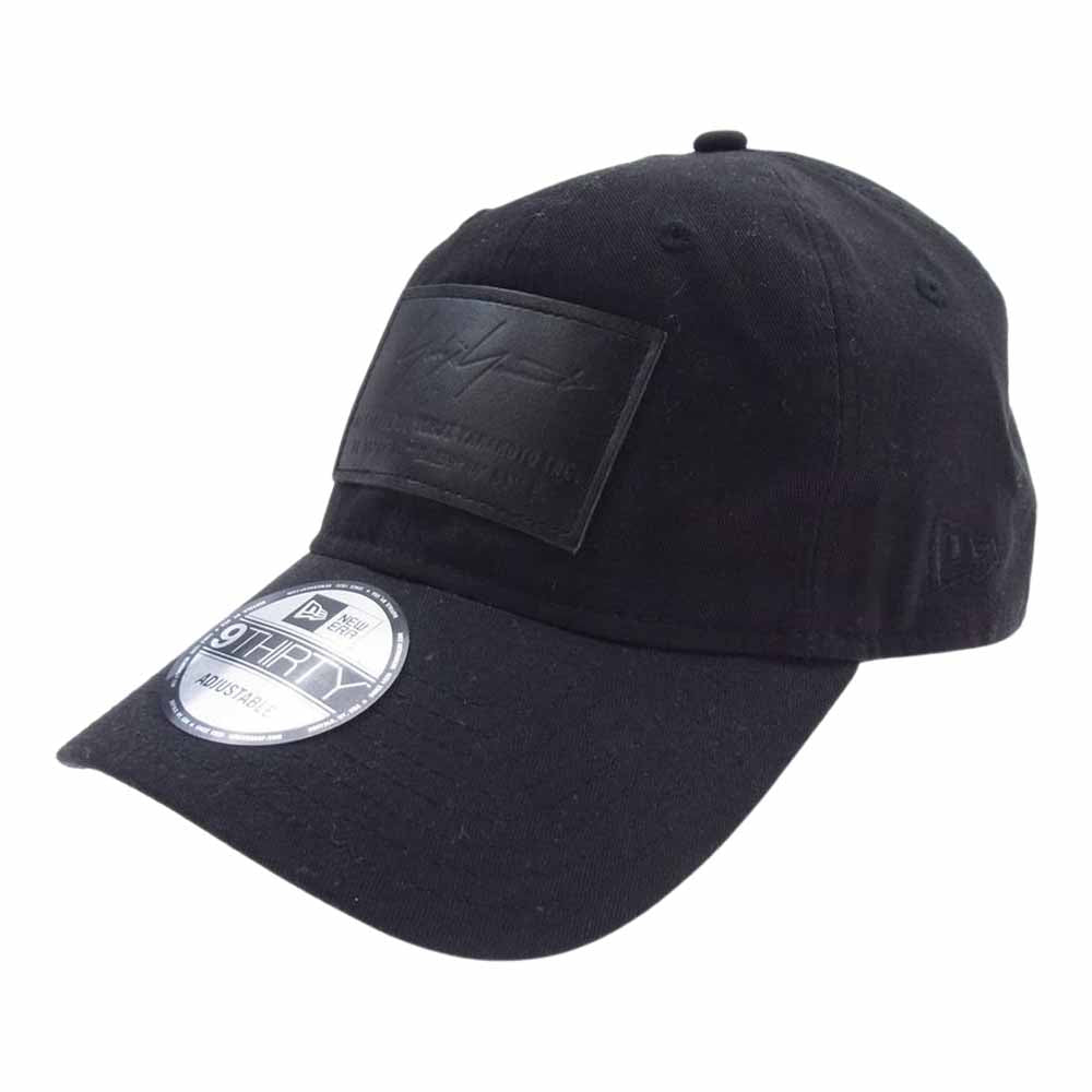 Yohji Yamamoto ヨウジヤマモト FR-H35-970 × NEW ERA ニューエラ レザー パッチ ベースボール キャップ ブラック系【中古】
