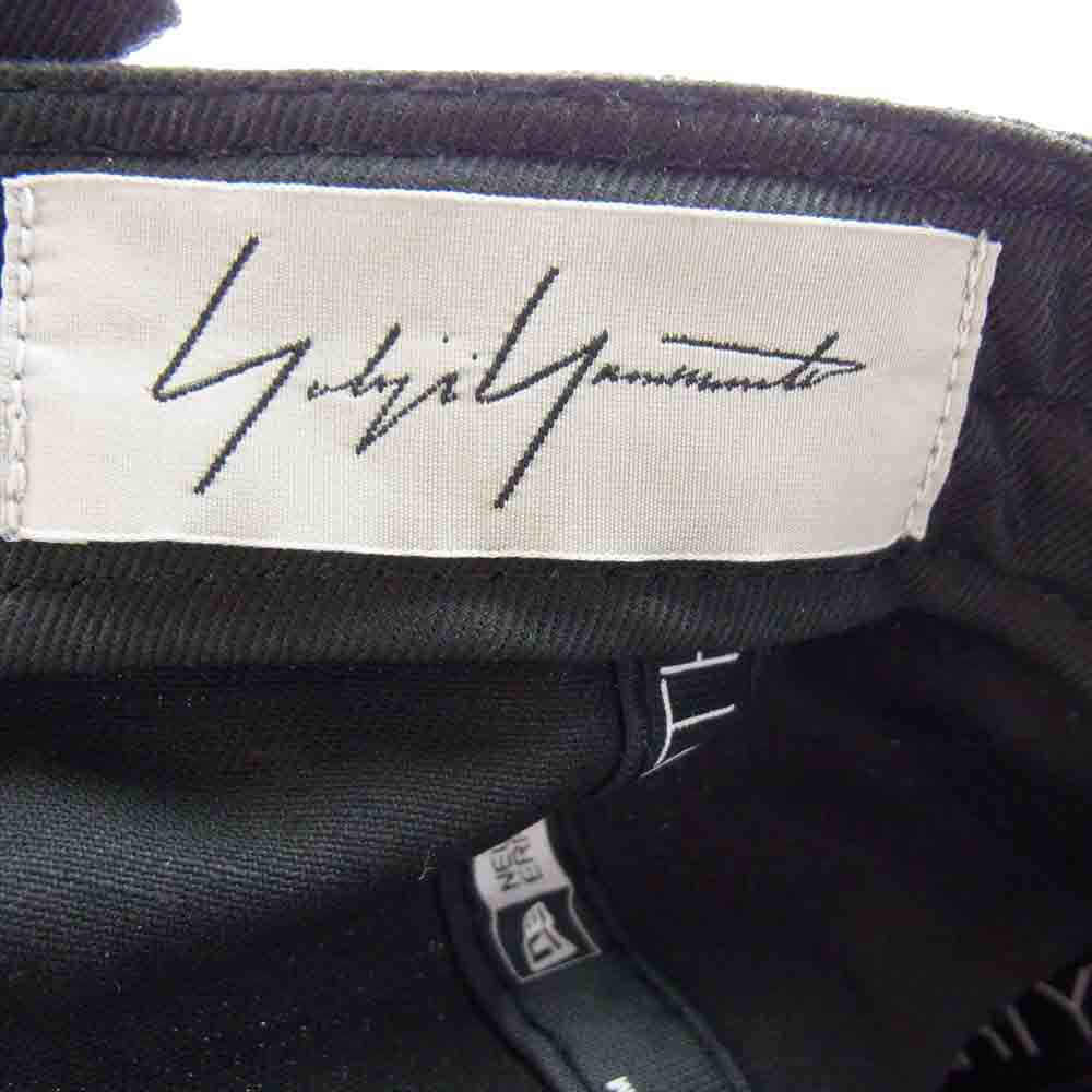 Yohji Yamamoto ヨウジヤマモト FR-H35-970 × NEW ERA ニューエラ レザー パッチ ベースボール キャップ ブラック系【中古】