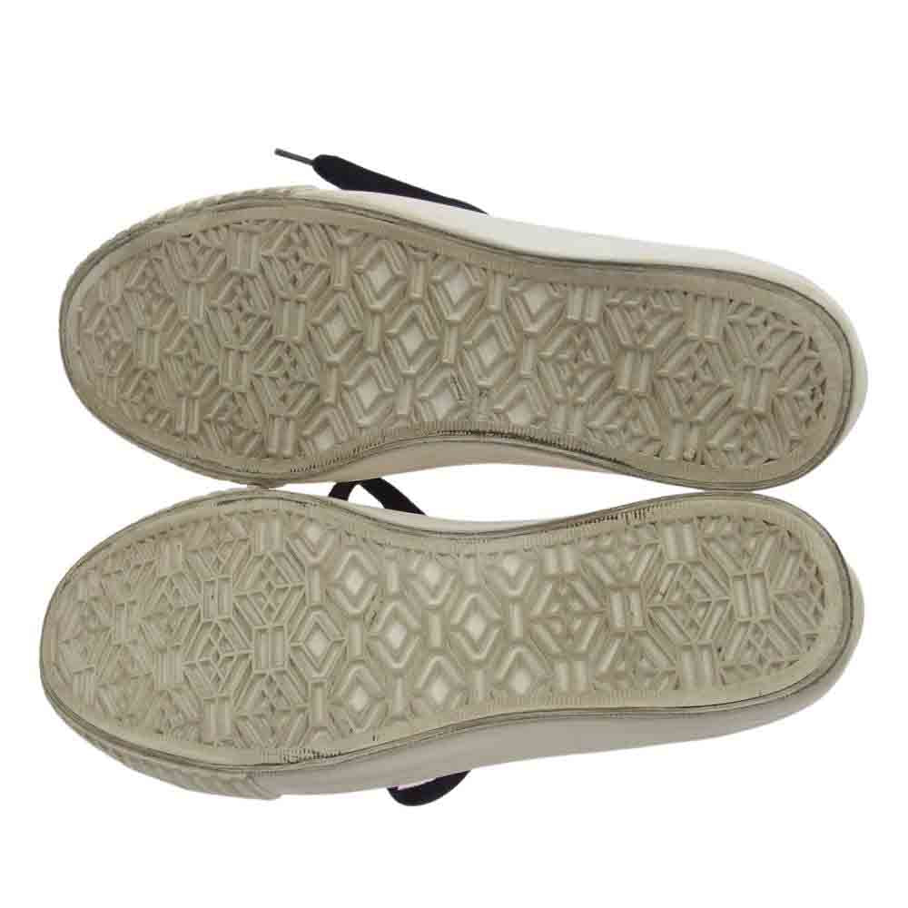 ヨウジヤマモト プリュスノアール 21SS ND-E01-060  キャンバス ローカット スニーカー ブラック系 7【中古】