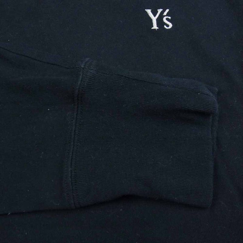 Y's Yohji Yamamoto ワイズ ヨウジヤマモト YX-T28-079 × NEW ERA ニューエラ L/S Cotton Tee One-Piece コットン 長袖 Tシャツ ワンピース ブラック系 OS【中古】