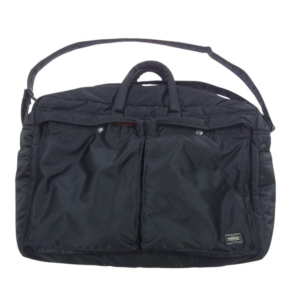 PORTER ポーター 622-78329 TANKER 2WAY BOSTON BAG S タンカー 2WAY ボストン ショルダー バッグ  ブラック系【中古】