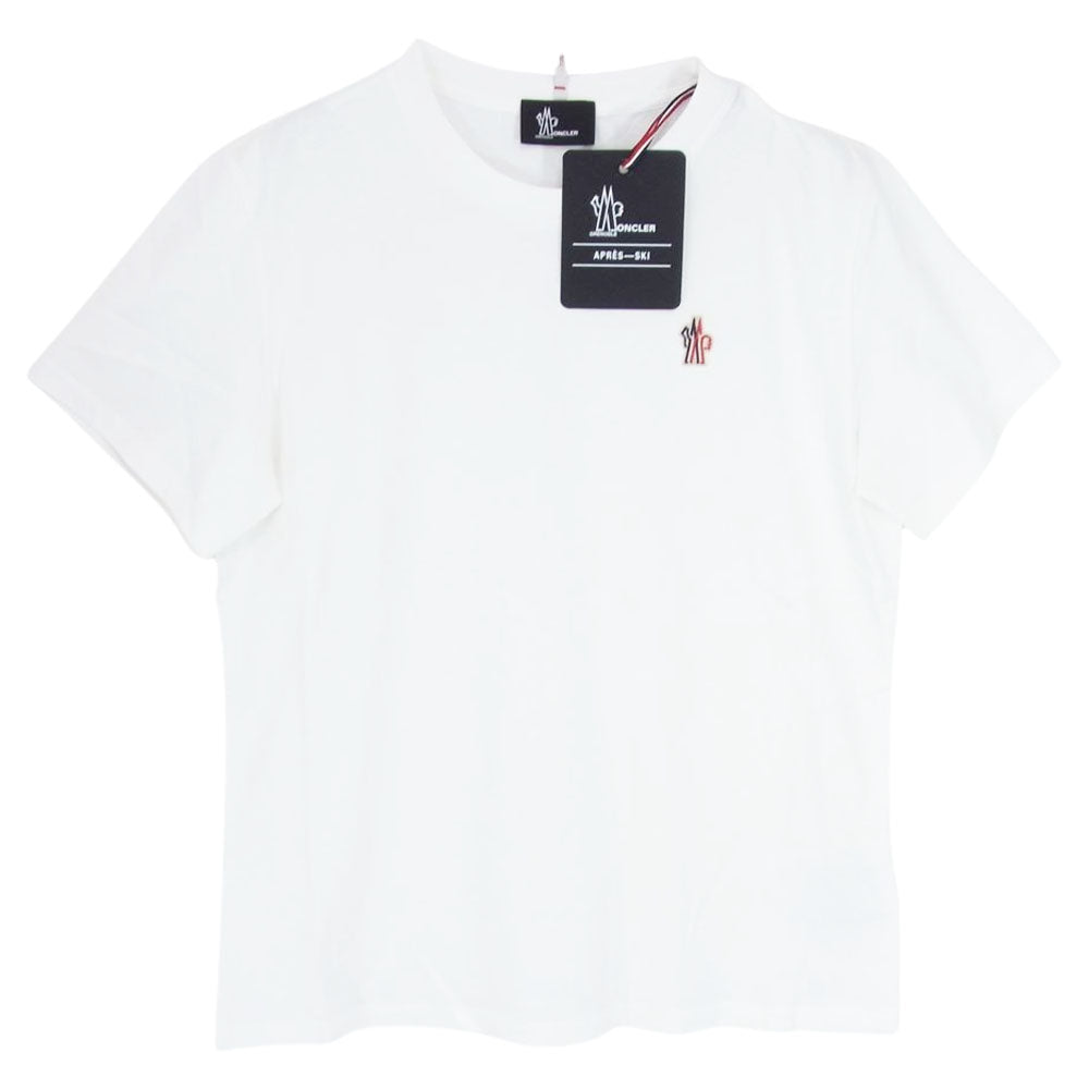 MONCLER モンクレール H209P8C00004 829FB T-SHIRT MANICA CORTA hann ワッペン付 半袖 TEE Tシャツ ホワイト系 L【新古品】【未使用】【中古】