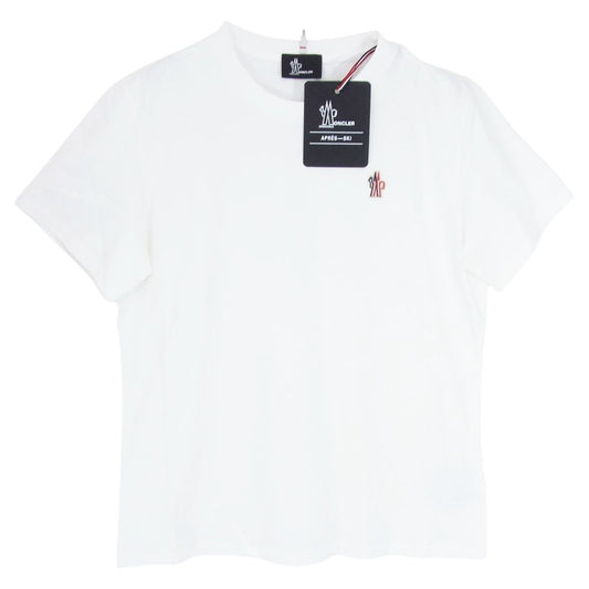 MONCLER モンクレール H209P8C00004 829FB T-SHIRT MANICA CORTA hann ワッペン付 半袖 TEE Tシャツ ホワイト系 L【新古品】【未使用】【中古】