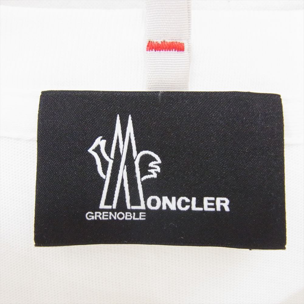 MONCLER モンクレール H209P8C00004 829FB T-SHIRT MANICA CORTA hann ワッペン付 半袖 TEE Tシャツ ホワイト系 L【新古品】【未使用】【中古】