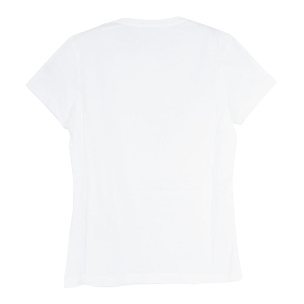 MONCLER モンクレール H109P8C00001 829ET T-SHIRT MANICA CORTA hann ロゴワッペン付 半袖 TEE Tシャツ ホワイト系 S【新古品】【未使用】【中古】