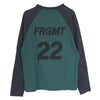 MONCLER モンクレール 22AW H209U8D00003 M2350 × FRAGMENT フラグメント RAGLAN T-SHIRT ラグラン カットソー 長袖 Tシャツ  グリーン系 M【美品】【中古】