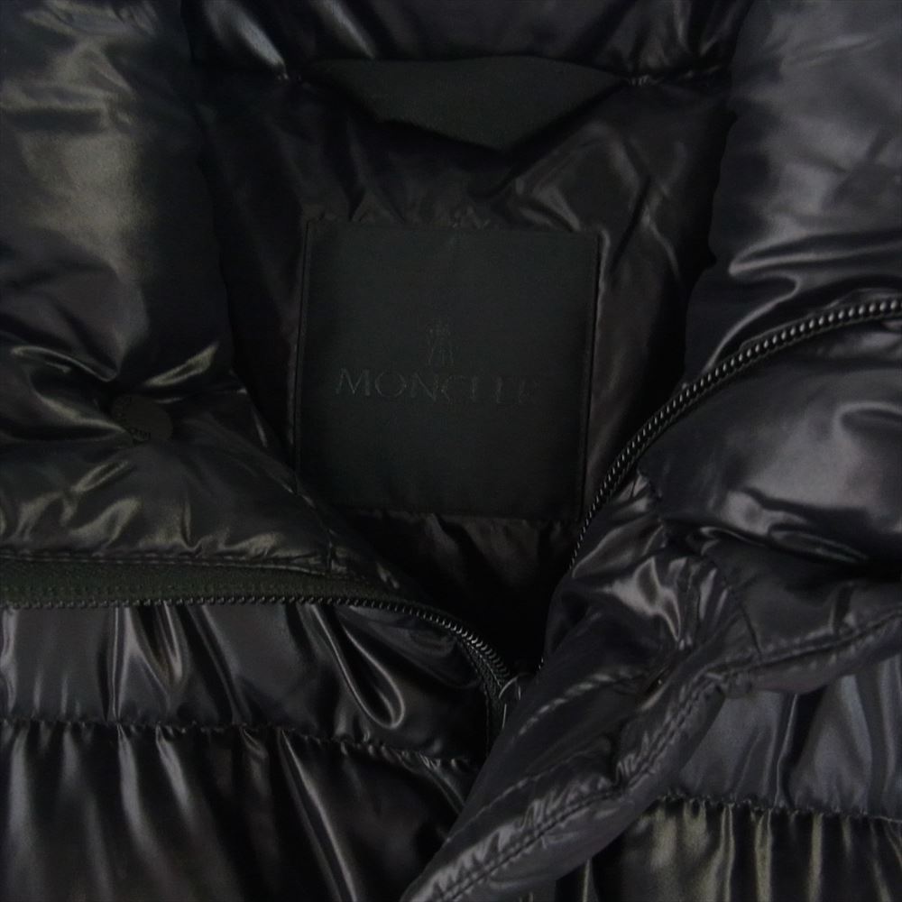 MONCLER モンクレール H20921A00039 M2019 Bytham バイサム ロゴパッチ ダウン ジャケット ブラック系 1【美品】【中古】