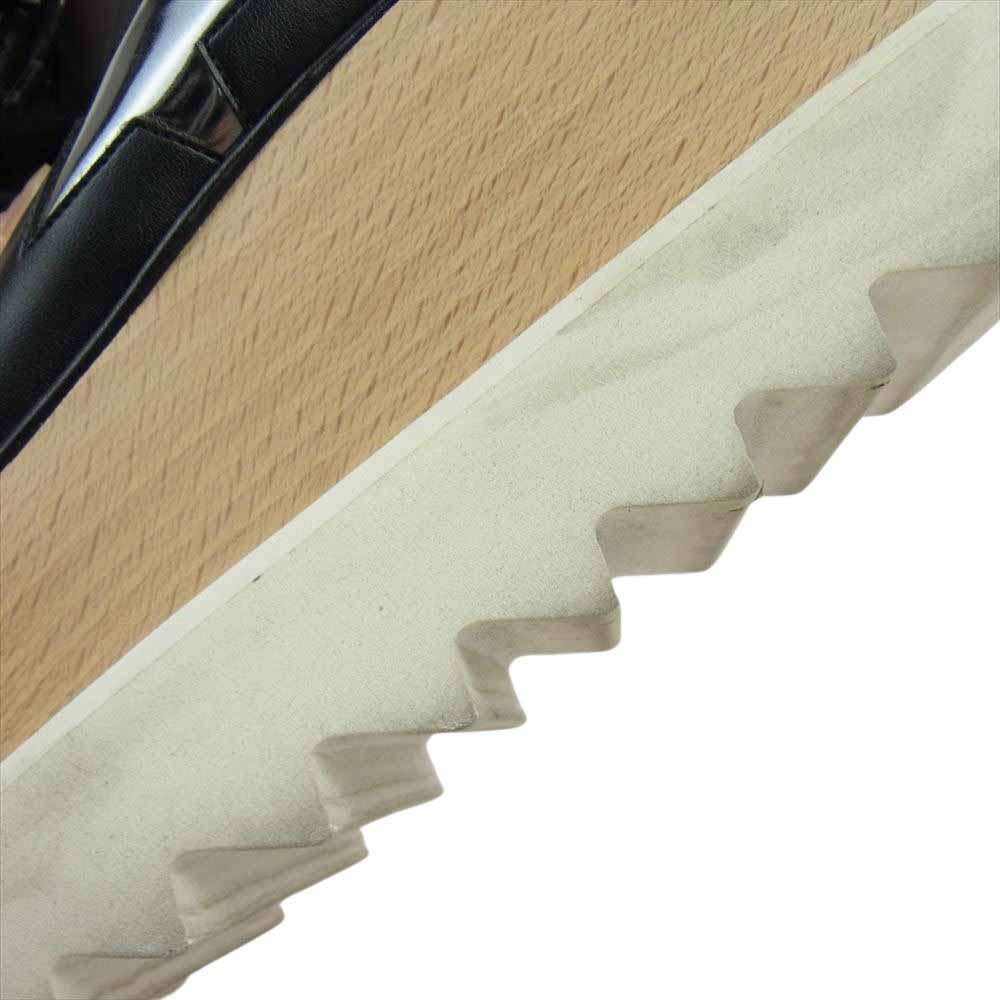 Stella McCartney ステラマッカートニー 363998 ELYSE STAR エリス 星柄  厚底 ウッドソール ローカット スニーカーシューズ ブラック系 38【中古】