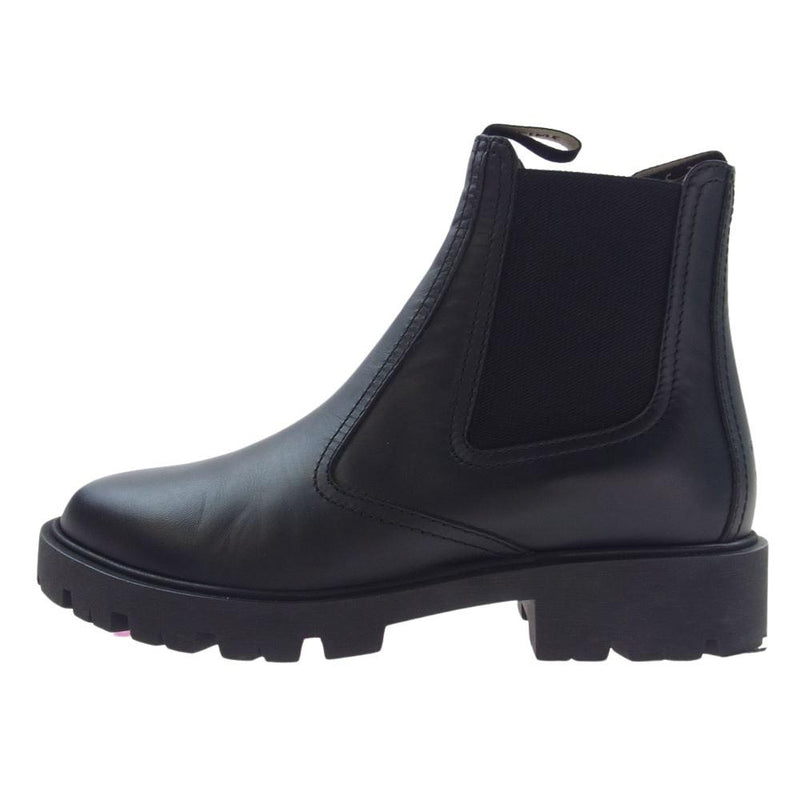 CELINE セリーヌ P220013475 MARGARET CHELSEA BOOT トリオンフ マーガレット チェルシーブーツ カーフスキン ブラック系 37.5【中古】