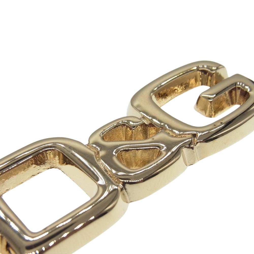 DOLCE&GABBANA ドルチェアンドガッバーナ D＆G キーホルダー ゴールド系【中古】