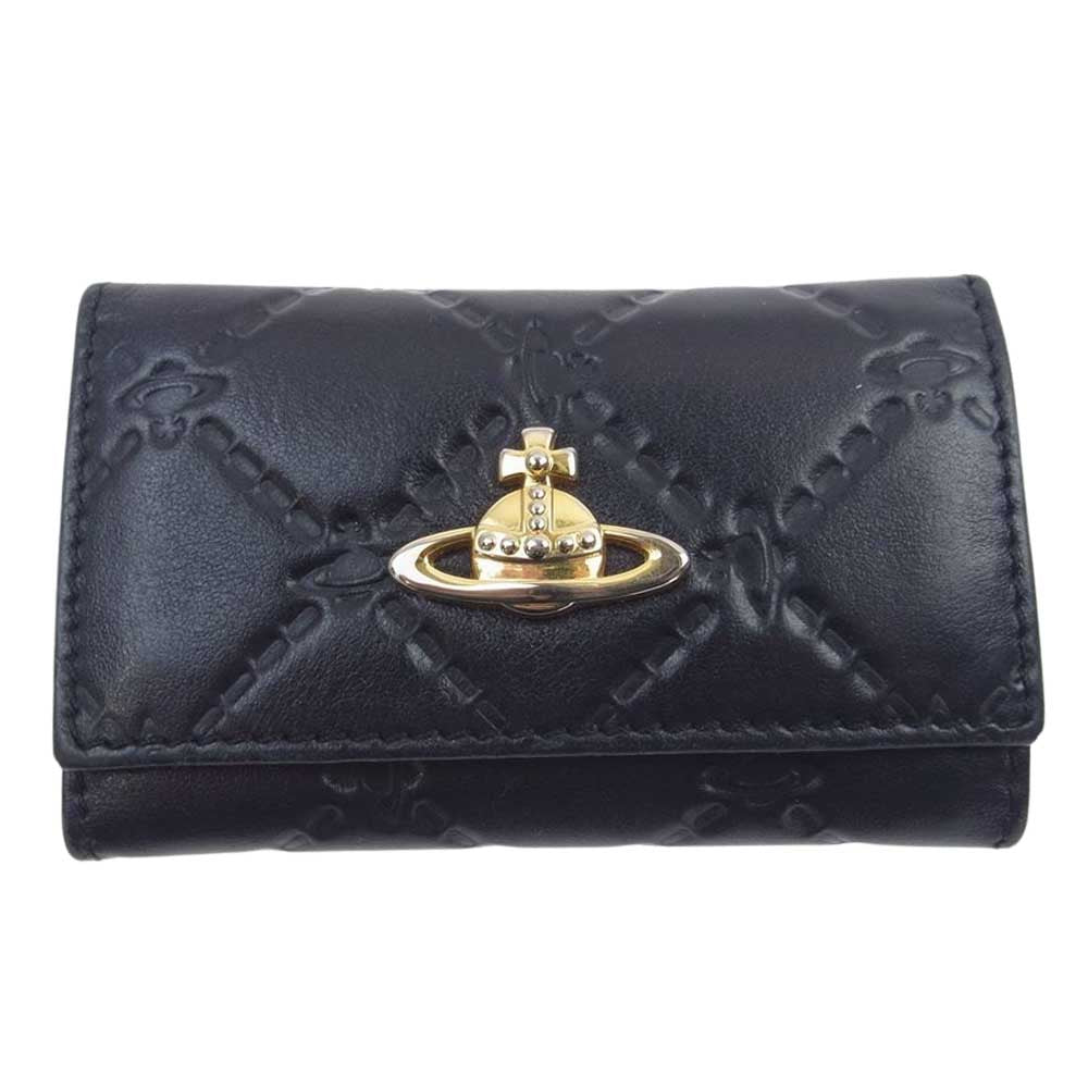 Vivienne Westwood ヴィヴィアンウエストウッド 720V01V レザー 6連 キーケース ブラック系【中古】