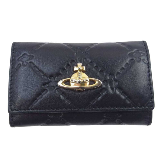 Vivienne Westwood ヴィヴィアンウエストウッド 720V01V レザー 6連 キーケース ブラック系【中古】