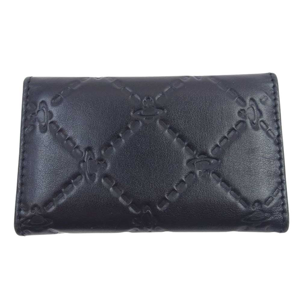 Vivienne Westwood ヴィヴィアンウエストウッド 720V01V レザー 6連 キーケース ブラック系【中古】