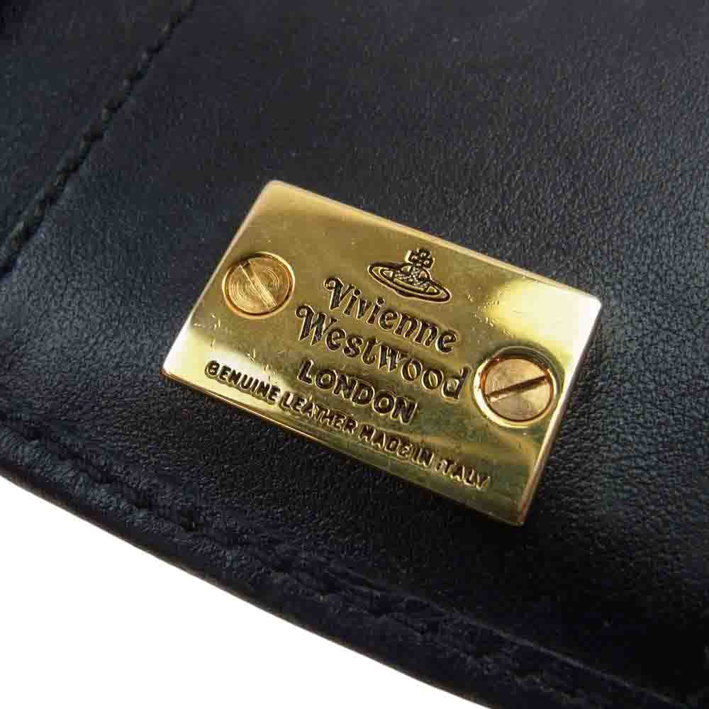 Vivienne Westwood ヴィヴィアンウエストウッド 720V01V レザー 6連 キーケース ブラック系【中古】