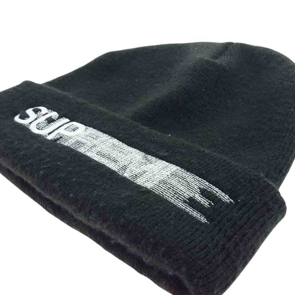 Supreme シュプリーム 23SS Motion Logo Beanie モーション ロゴ ビーニー ニット キャップ ブラック系【中古】