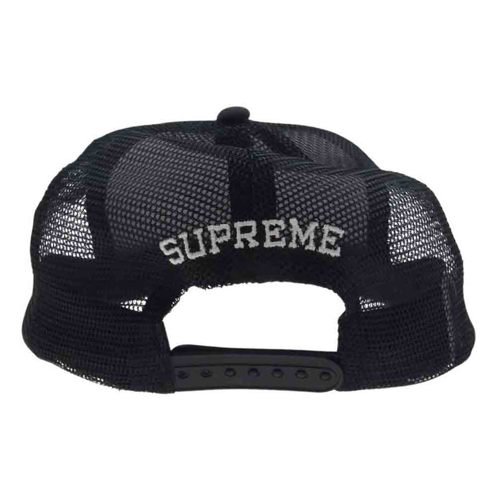 Supreme シュプリーム 22SS Gradient Jacquard Back 6Panel ジャガード ワッペン 6パネル メッシュ キャップ ブラック系【中古】