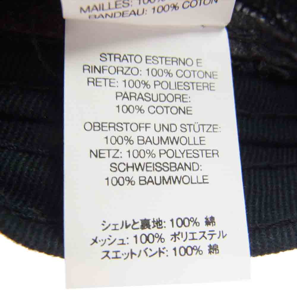 Supreme シュプリーム 22SS Gradient Jacquard Back 6Panel ジャガード ワッペン 6パネル メッシュ キャップ ブラック系【中古】