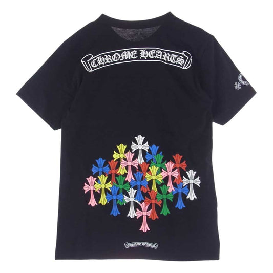 CHROME HEARTS クロムハーツ（原本無） マルチカラー セメタリー クロス バック プリント 半袖 Tシャツ ブラック系 M【中古】