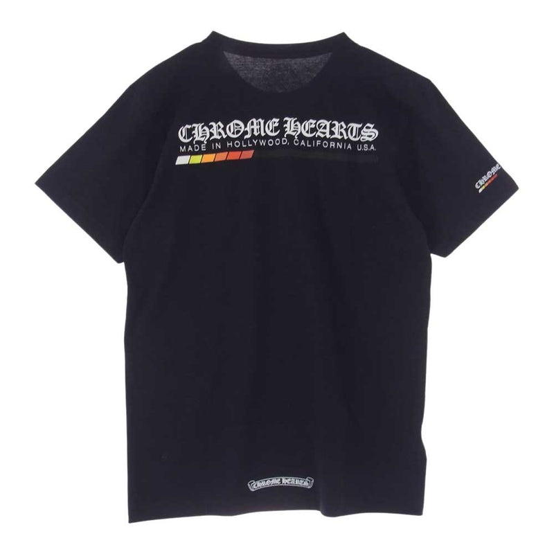 CHROME HEARTS クロムハーツ（原本無） Neon Bar Logo Tee  ネオンバー ロゴ 半袖 Tシャツ  ブラック系 M【中古】