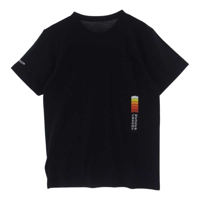 CHROME HEARTS クロムハーツ（原本無） Neon Bar Logo Tee  ネオンバー ロゴ 半袖 Tシャツ  ブラック系 M【中古】