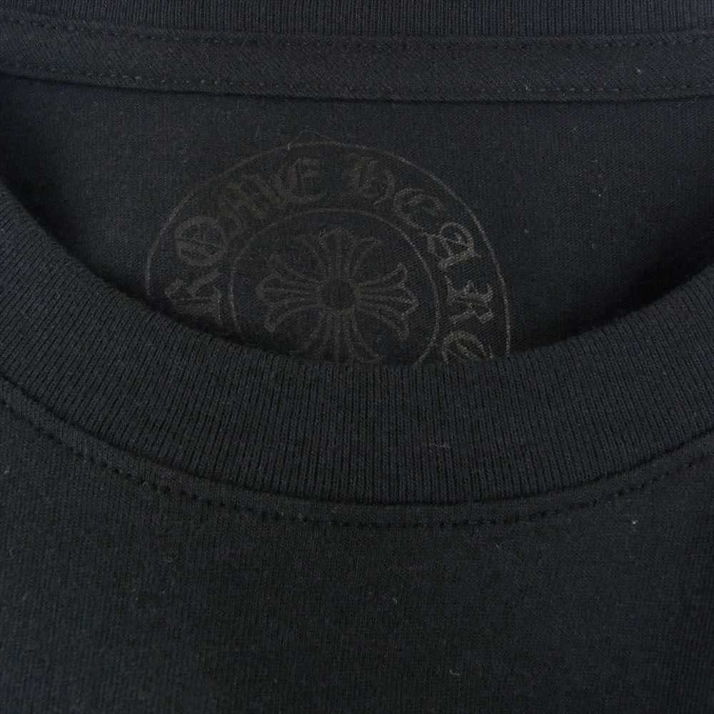 CHROME HEARTS クロムハーツ（原本無） Neon Bar Logo Tee  ネオンバー ロゴ 半袖 Tシャツ  ブラック系 M【中古】