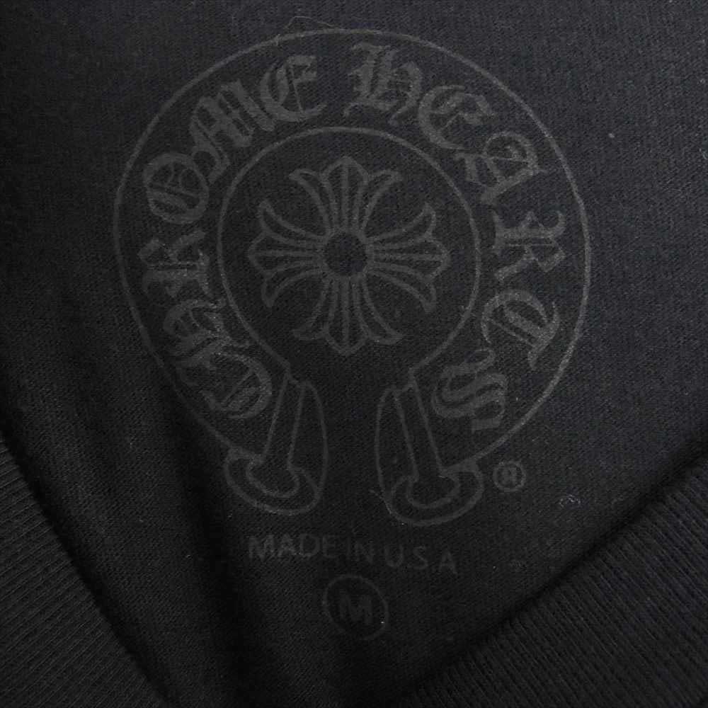 CHROME HEARTS クロムハーツ（原本無） Neon Bar Logo Tee  ネオンバー ロゴ 半袖 Tシャツ  ブラック系 M【中古】