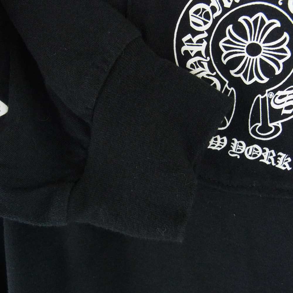 CHROME HEARTS クロムハーツ（原本無） バック ホース シュー バック プリント 長袖 Tシャツ カットソー ブラック系 M【中古】