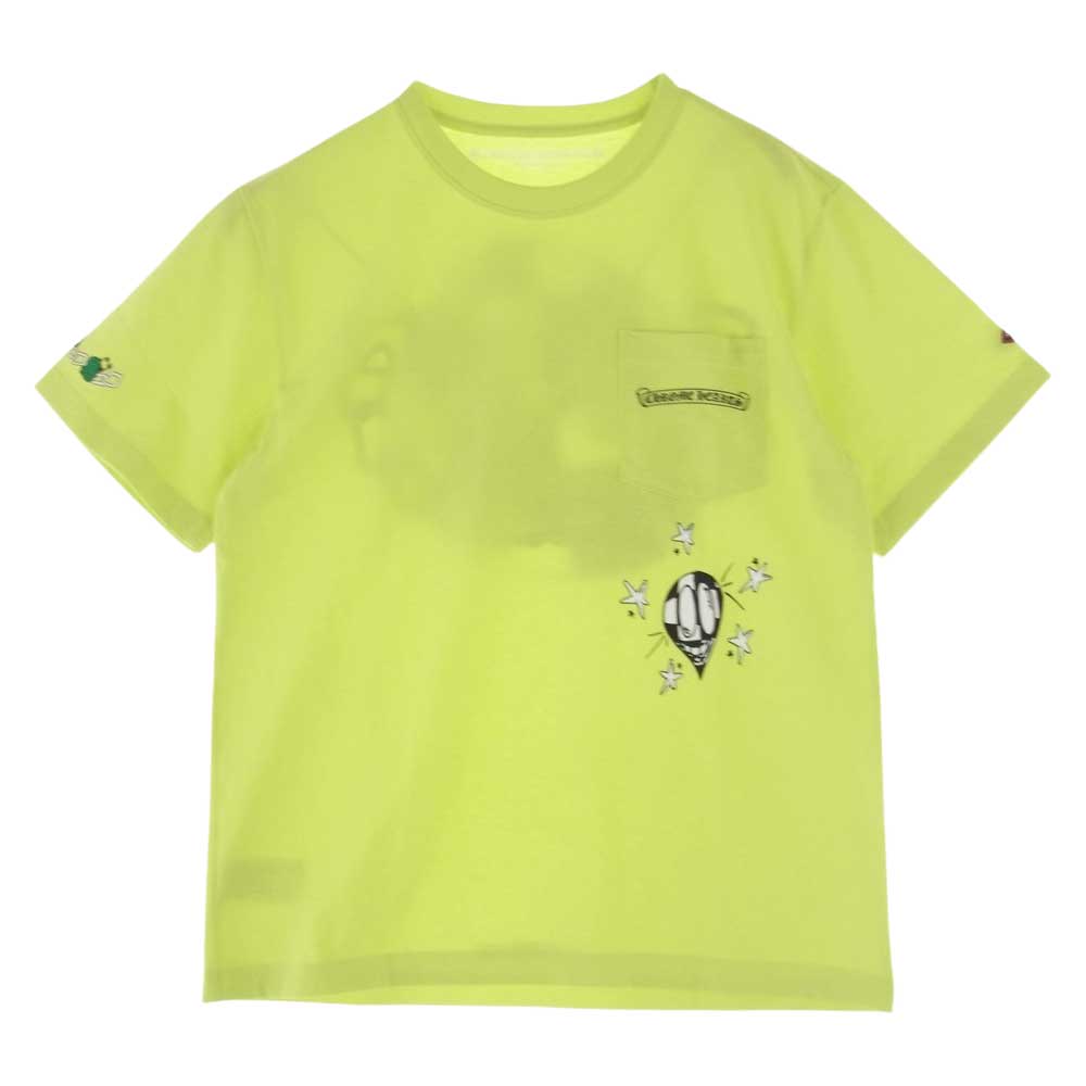 CHROME HEARTS クロムハーツ（原本無） MATTY BOY PPO SEAFORM GREEN T-SHIRT マッティ ボーイ 半袖 Tシャツ　 ライトグリーン系 ライムグリーン系 M【中古】