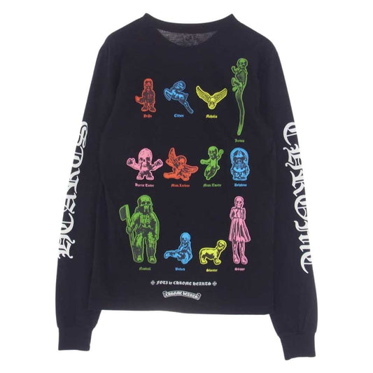 CHROME HEARTS クロムハーツ（原本無） FOTI フォティ バック プリント 長袖 Tシャツ カットソー ブラック系 M【中古】