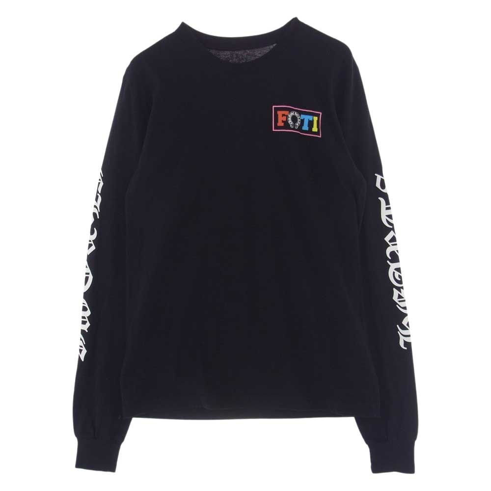 CHROME HEARTS クロムハーツ（原本無） FOTI フォティ バック プリント 長袖 Tシャツ カットソー ブラック系 M【中古】